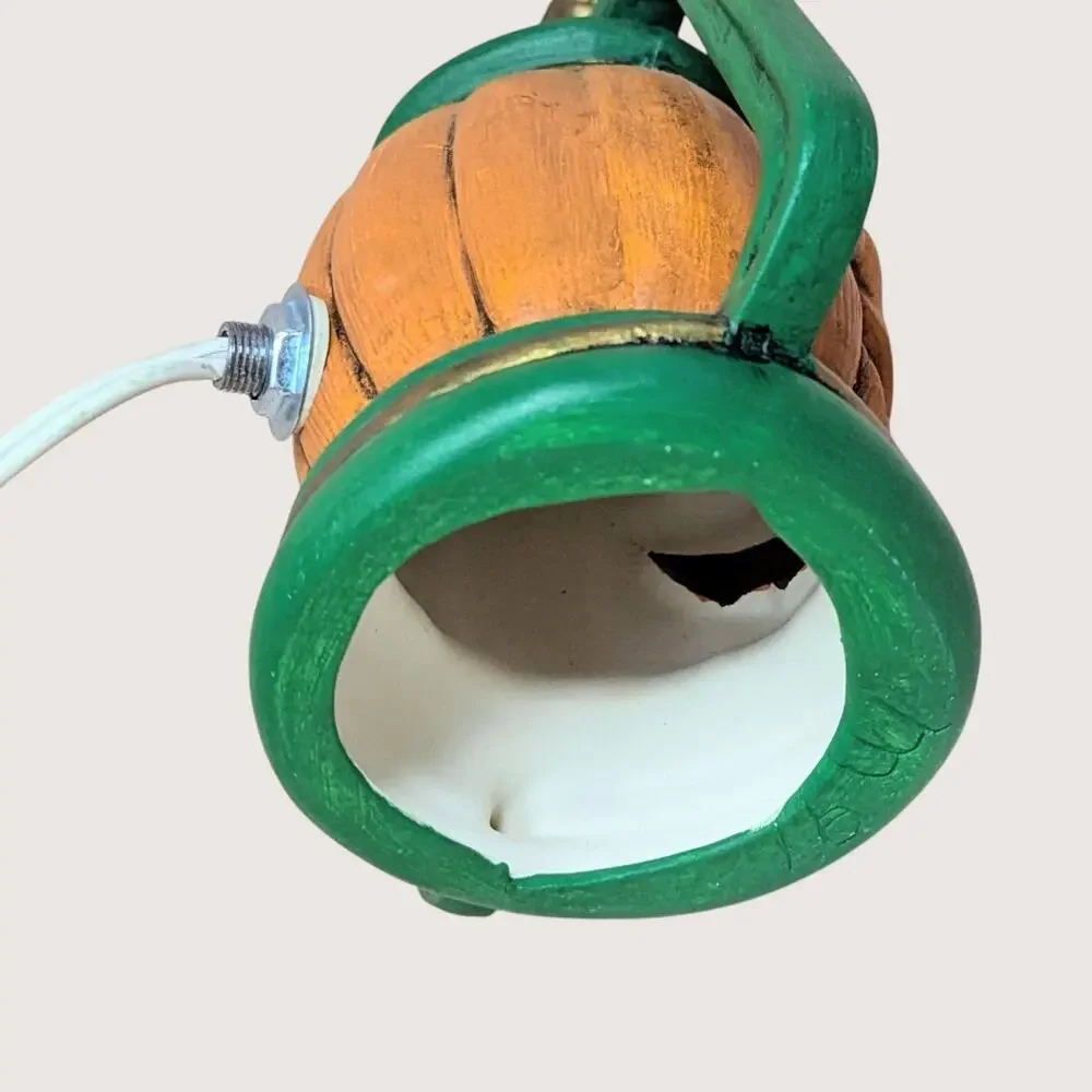 Vintage Ceramic Jack O' Lantern Halloween Light